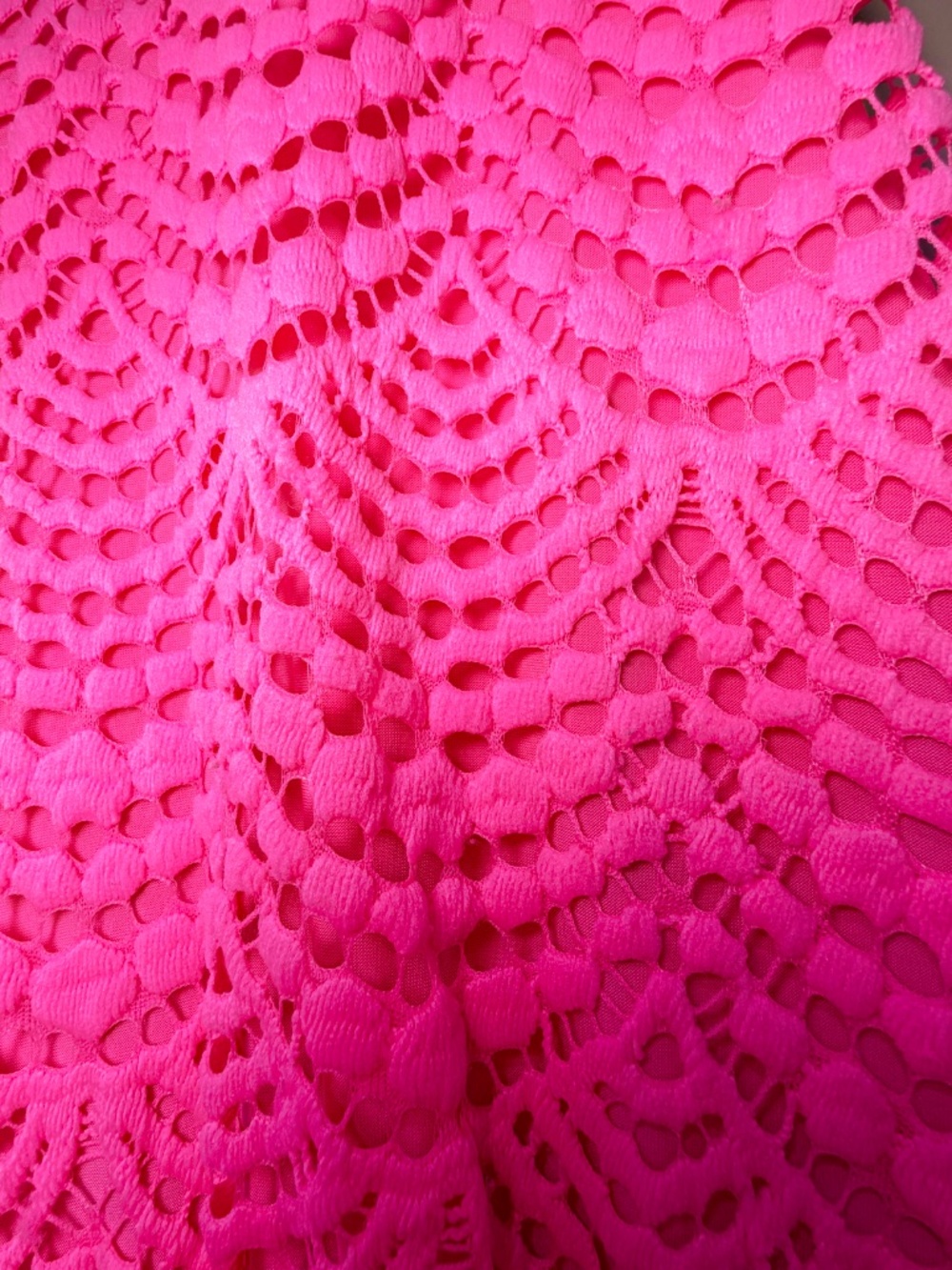 Lilly Pulitzer Hot Pink Lace Dress Size XL - Picture 2 of 6